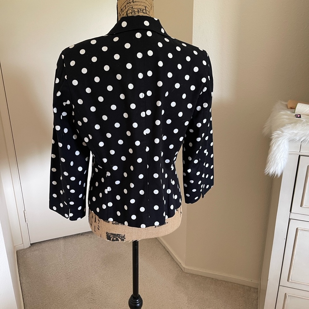Rafaella Black Jacket with White Dots - Picture 3 of 6